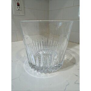 Vintage Heavy PRINCESS HOUSE 1974 Crystal Ice Bucket Heritage Etched Pattern.